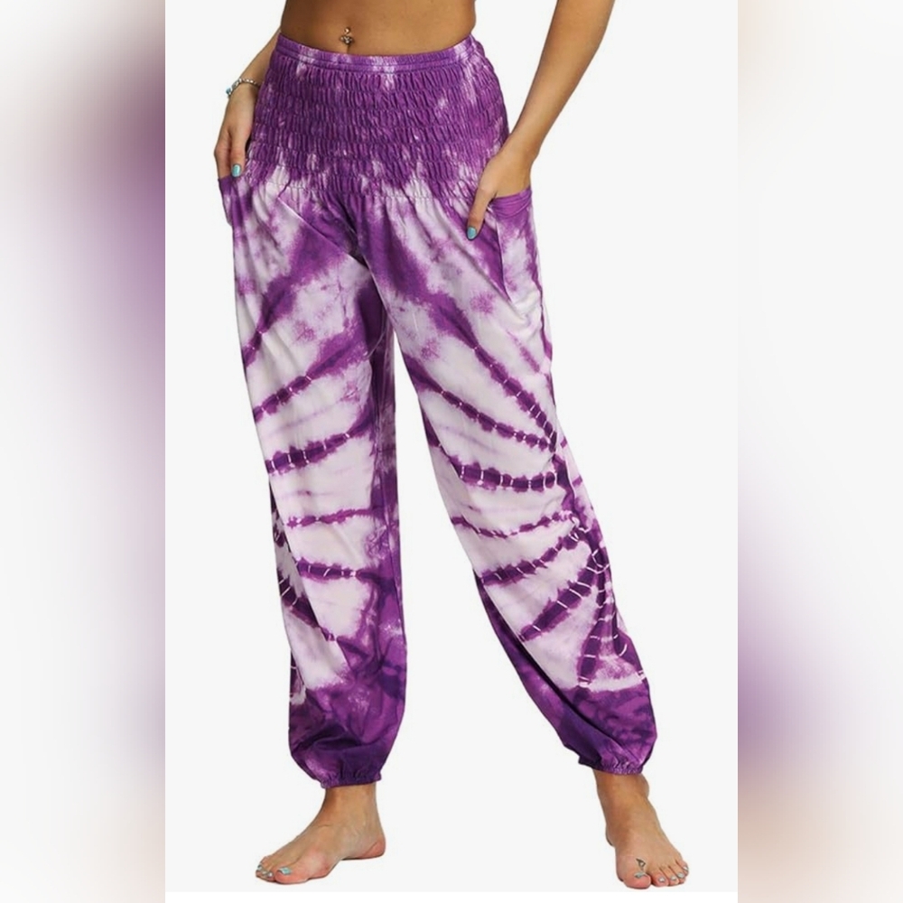 Tie Dye Pants Zumba Fits Like 1X
